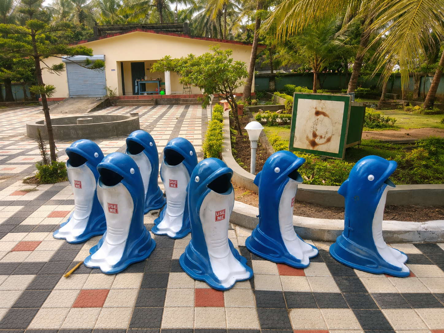 FRP Dolphin Dustbin